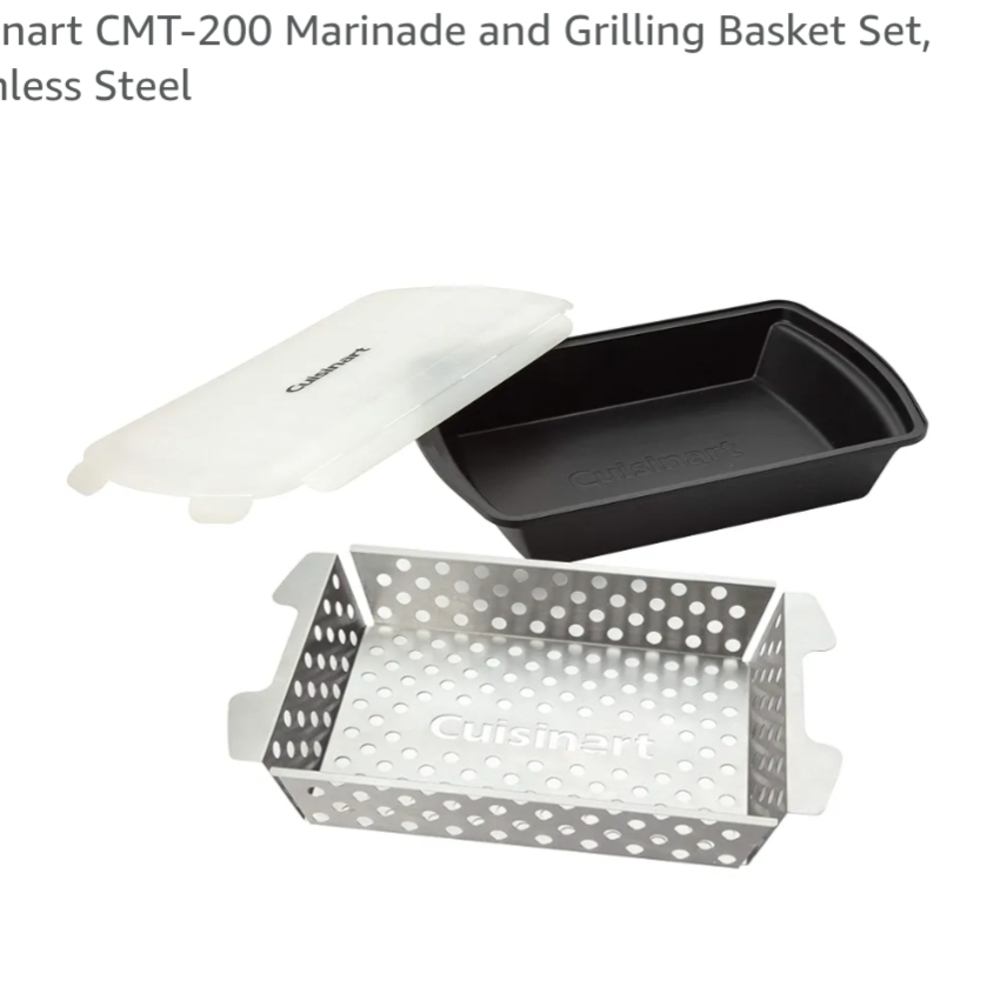 Cuisinart Stainless Steel Grilling Basket with Lid